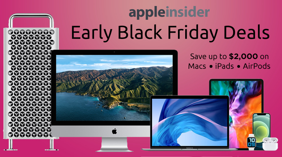 Early Black Friday sale knocks up to $2,000 off Macs, iPads, AirPods, Apple Watches | AppleInsider