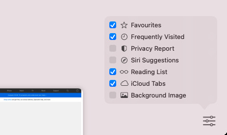 Click on the Settings icon at bottom right to bring up your options