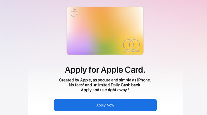 Customers can now apply for the Apple Card on the web