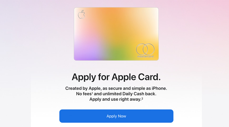 Customers Can Now Apply For The Apple Card on The Web