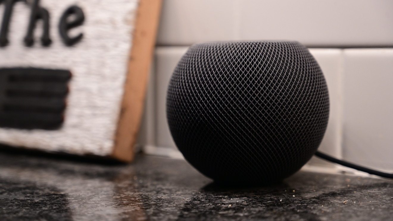 Apple HomePod mini in kitchen