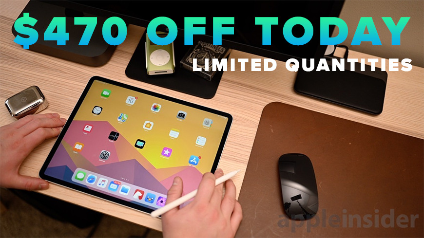 photo of 24-hour flash Deal Zone: $470 off 256GB 12.9-inch iPad Pro w/ LTE image