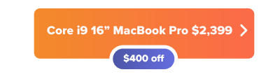 MacBook Pro 16 inch $400 off button