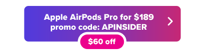 Apple AirPods promo code button