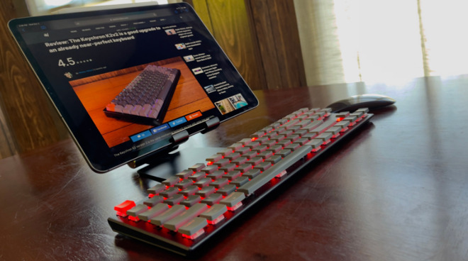 The Keychron K1v4 is a slim mechanical keyboard with a great design