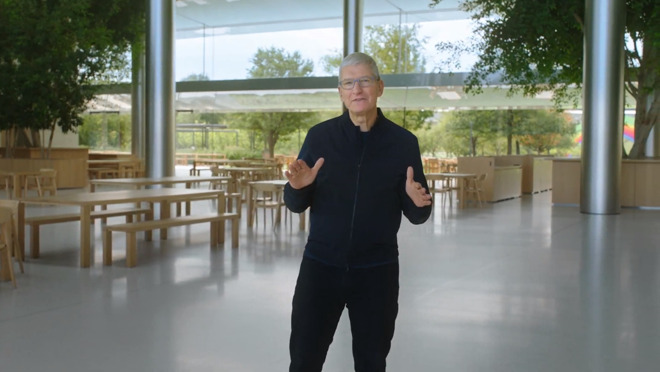 Apple CEO Tim Cook during the third Apple Event in November.