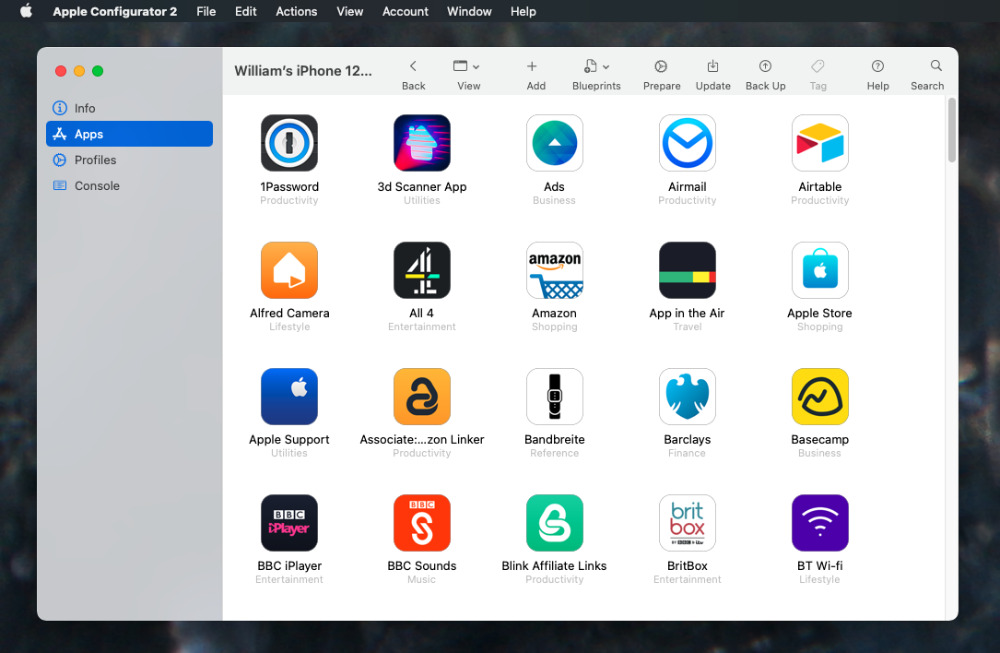 install apps using apple configurator 2