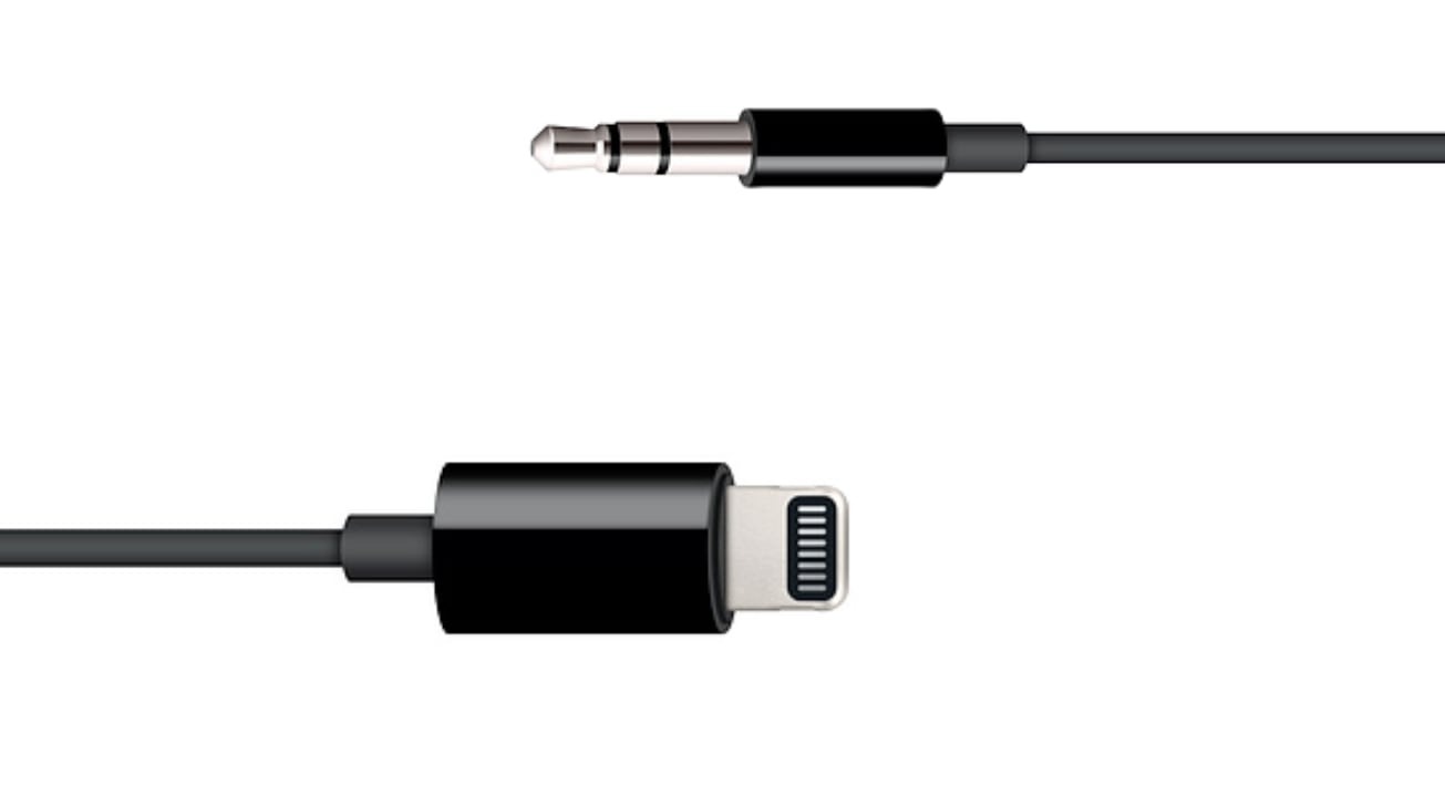 Lightning to 3.5 mm Audio Cable (1.2m) - Black - Apple