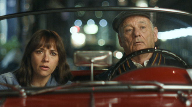 Rashida Jones and Bill Murray in