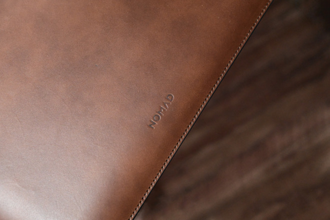 Nomad's Horween leather sleeve for MacBook Pro