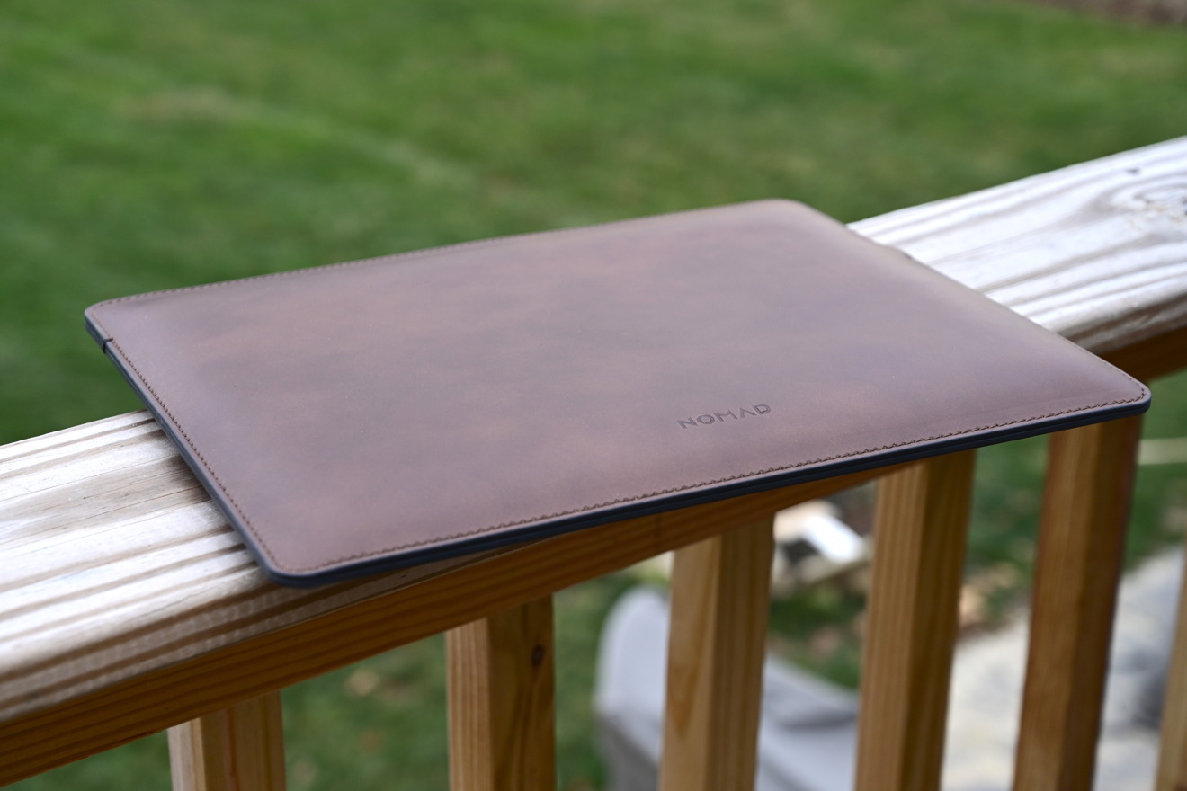 Nomad's Horween leather sleeve for MacBook Pro