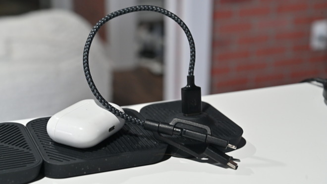 The USB add-on module works on its own or with the Apple Watch adapter