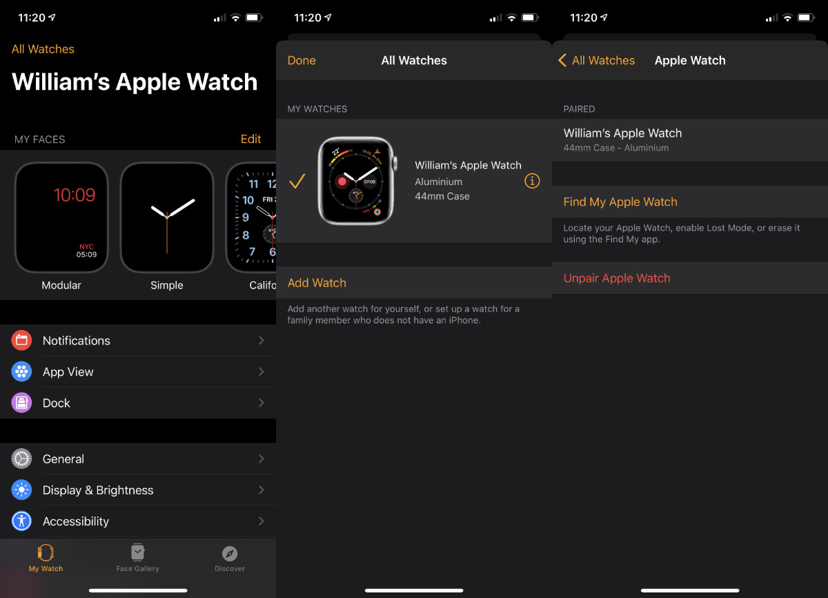 Be sure to unpair your Apple Watch from your old device