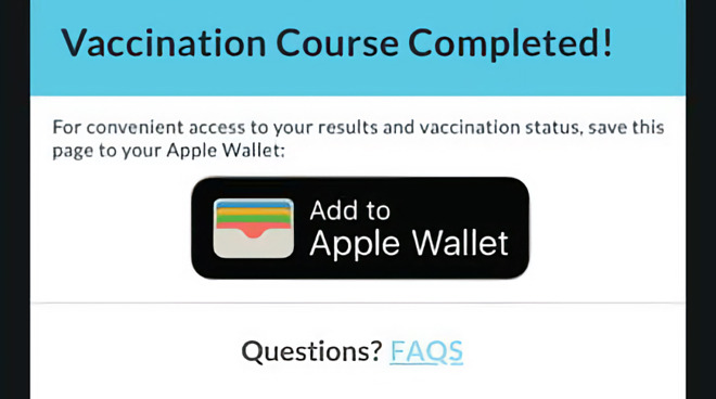 Save your vaccination proof to your Apple Wallet; Image Credit:Bloomberg