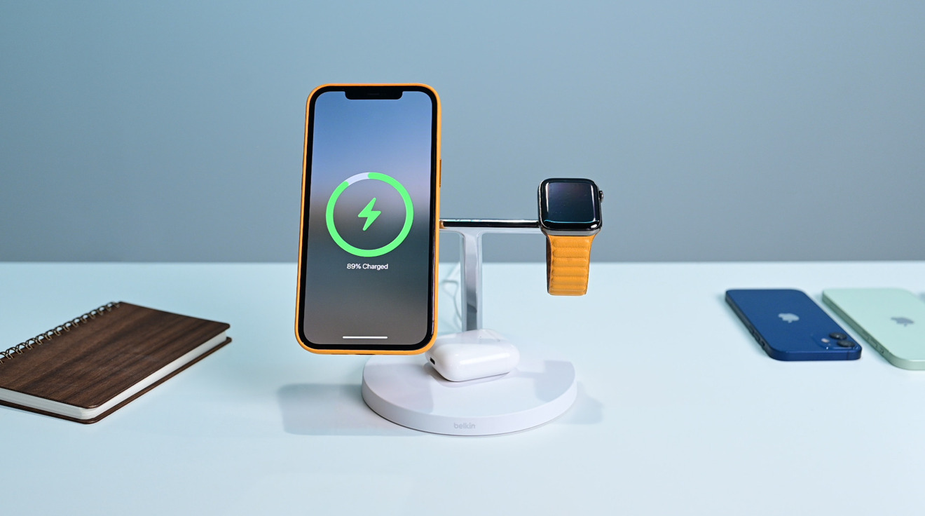 Belkin BOOST↑CHARGE™ PRO 2-in-1 Wireless Charger Stand with