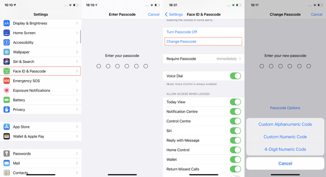 change mac password from iphone