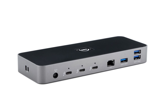 The Thunderbolt 4 Dock features a plethora of ports that connect to a Mac or PC via Thunderbolt.