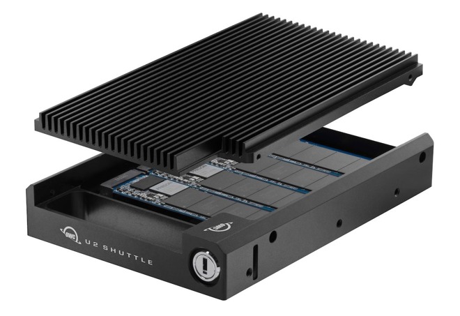 The U2 Shuttle is a swappable RAID-ready solution for 3.5-inch drive bays.