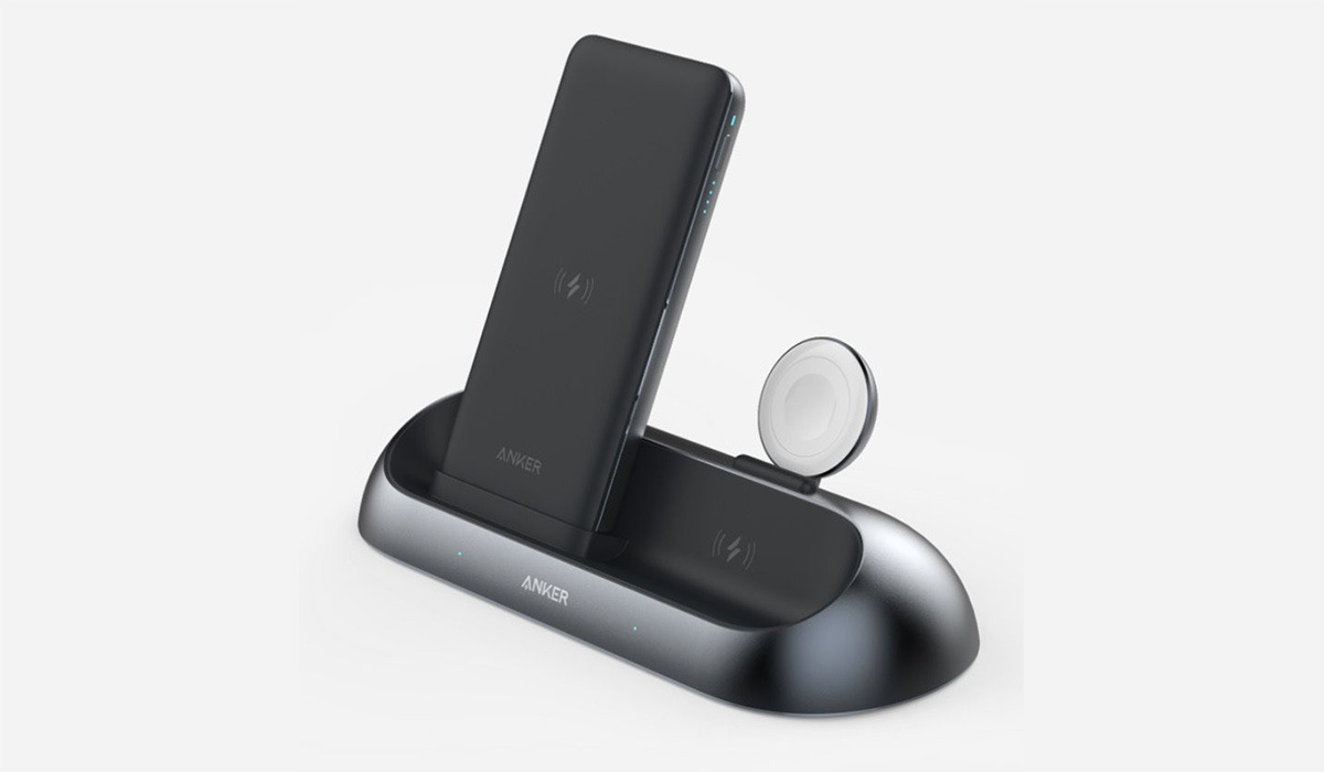 The new Anker PowerWave Go 3-in-1 wireless charging solution. Credit: Anker
