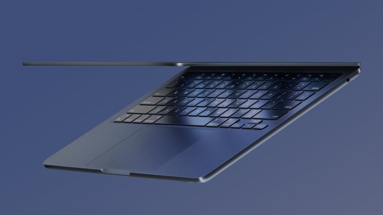 The M2 MacBook Air has a new design in four colors