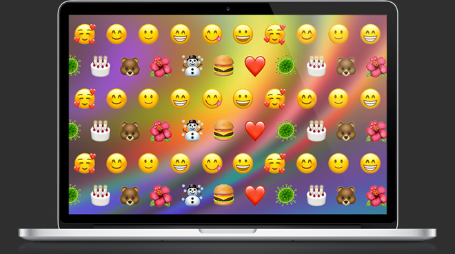 mac book emoji