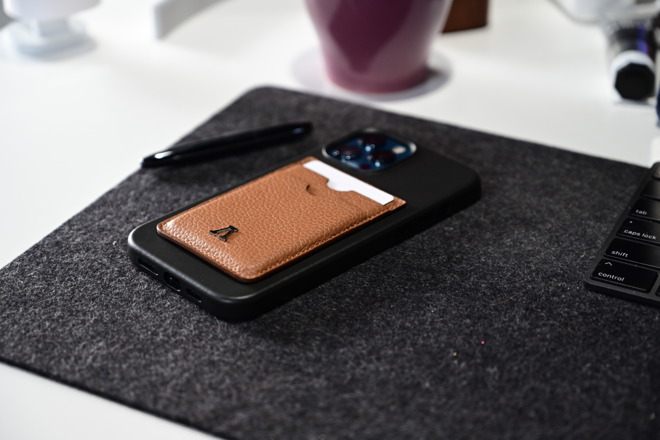 Labodet wallet on Apple's leather iPhone 12 Pro Max case