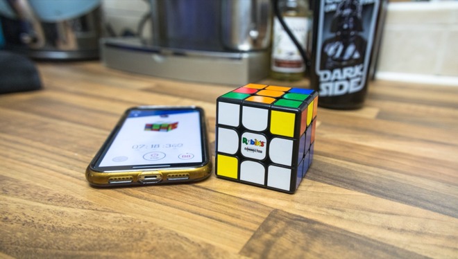 You can learn or be competitive when using the Rubik's Connected companion app.