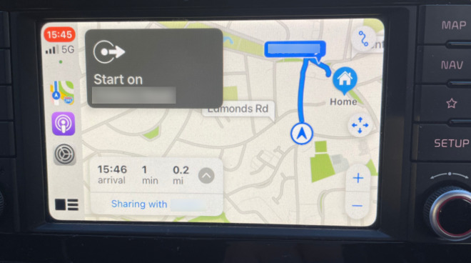 You can have CarPlay, or your iPhone, keep friends and family updated on your driving ETA