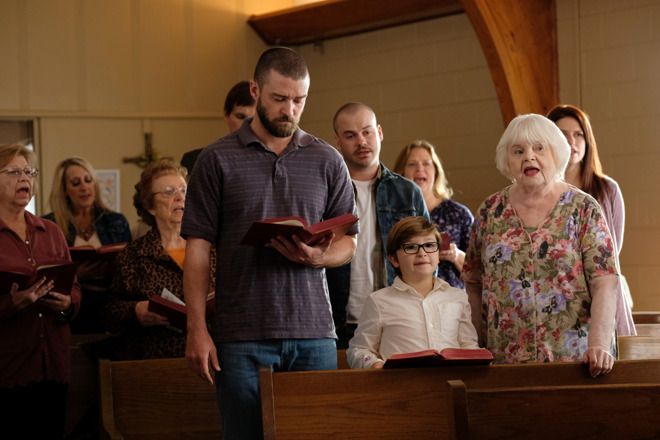 Justin Timberlake, Ryder Allen and June Squibb in