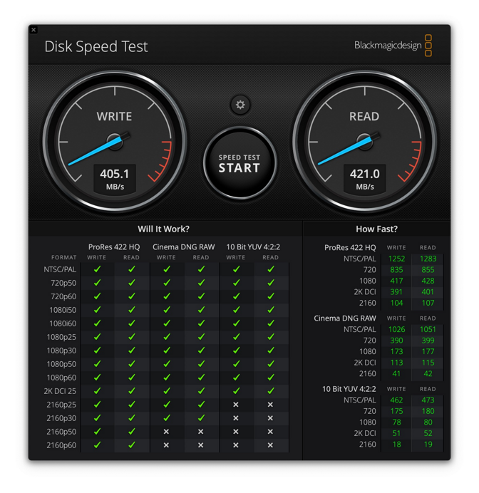 LaCie BOSS SSD transfer speeds