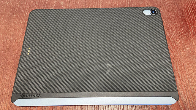 The back of the MagEZ case leaves a substantial portion of your iPad exposed