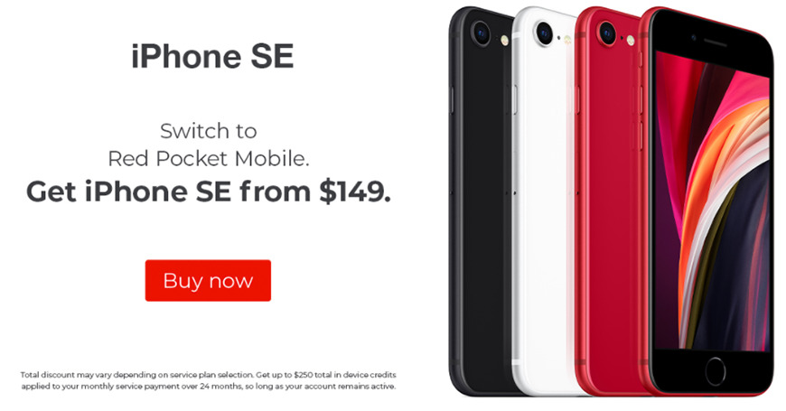 iPhone SE deal at Red Pocket Mobile