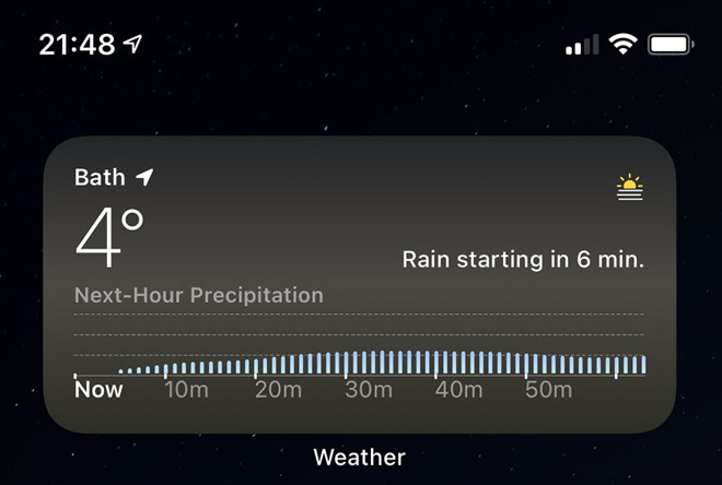 photo of Apple brings next-hour precipitation to Weather in the UK and Ireland image