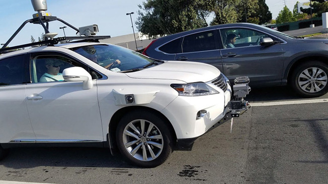 Apple's first official self-driving car tests used the Lexus as the vehicle.