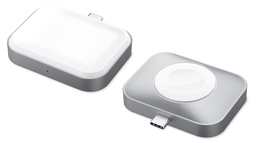 Satechi の両面 USB-C ワイヤレス充電器は Apple Watch と AirPods を充電します