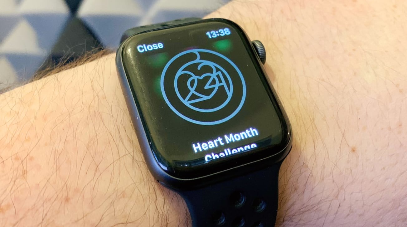 photo of Win the Apple Watch Heart Month fitness challenge with an hour of exercise image