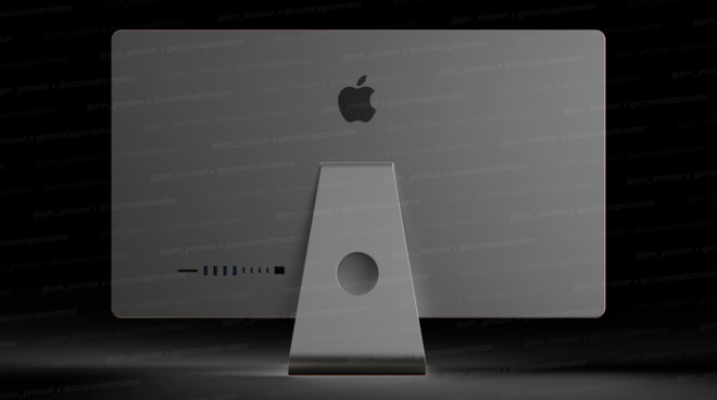 Space Gray iMac render from <a href=