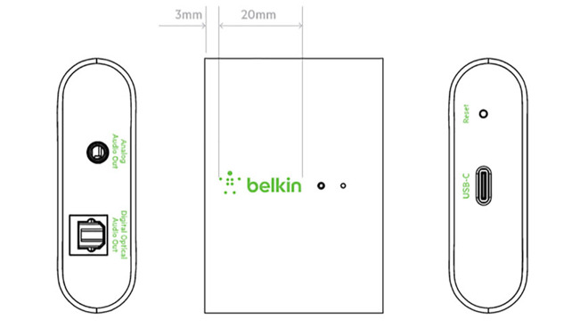 Belkin AirPlay 2 Audio Adapter with Optical + 3.5mm 