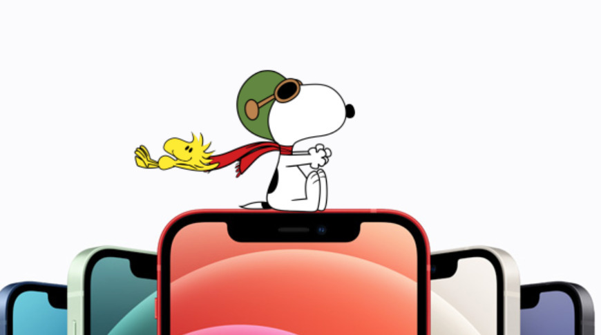 Snoopy and Woodstock took over the Apple Store