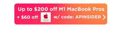 MacBook Pro with M1 up to $260 off button