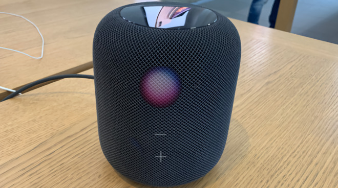 Future HomePods may be able to display controls on their acoustically transparent fabric covers