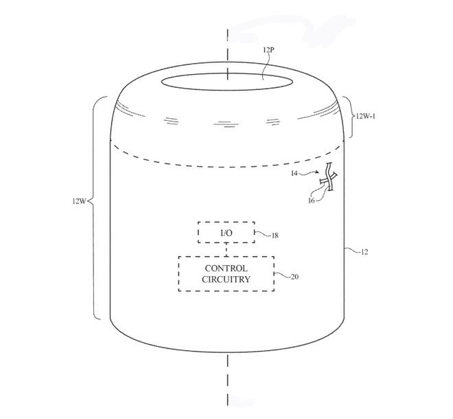 Detail from the patent showing a cylindrical