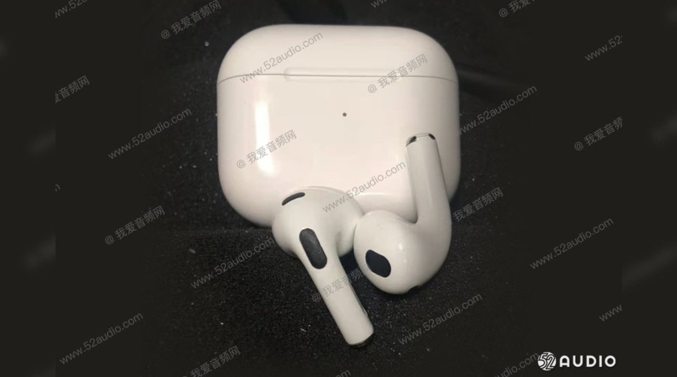 An alleged leaked image of 'AirPods 3'
