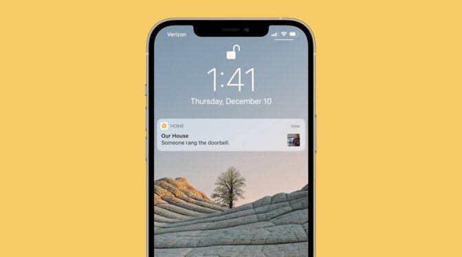 HomeKit rich notifications