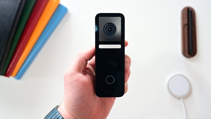 Circle View video doorbell in the studio