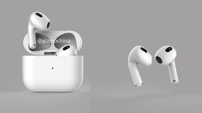 New renders based on AirPods 3 leaks. From Gizmochina
