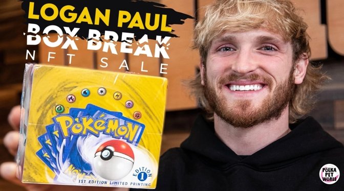 Logan Paul sold NFTs of Pokemon card images that included his face, and video stream highlights.