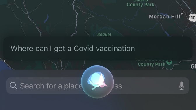 Ask Siri where to get a COVID-19 vaccine