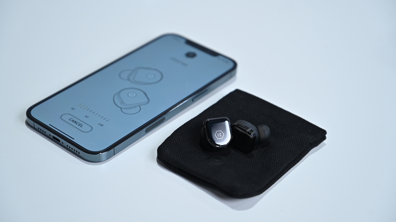 Master & Dynamic MW08 True Wireless Earphones (Black Ceramic/Matte Black CASE)