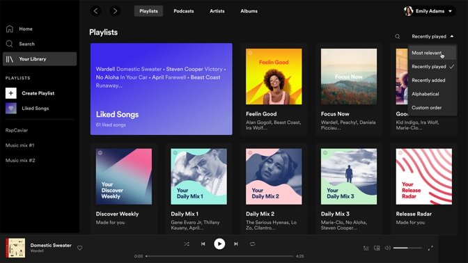 The Spotify update brings the desktop app closer to the look of the iOS version